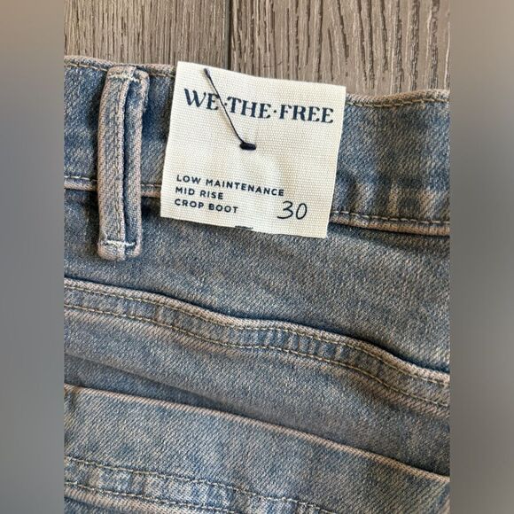 We the free low maintenance mid rise crop boot jeans - Picture 3 of 5